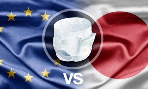 Japanese diapers vs. European diapers