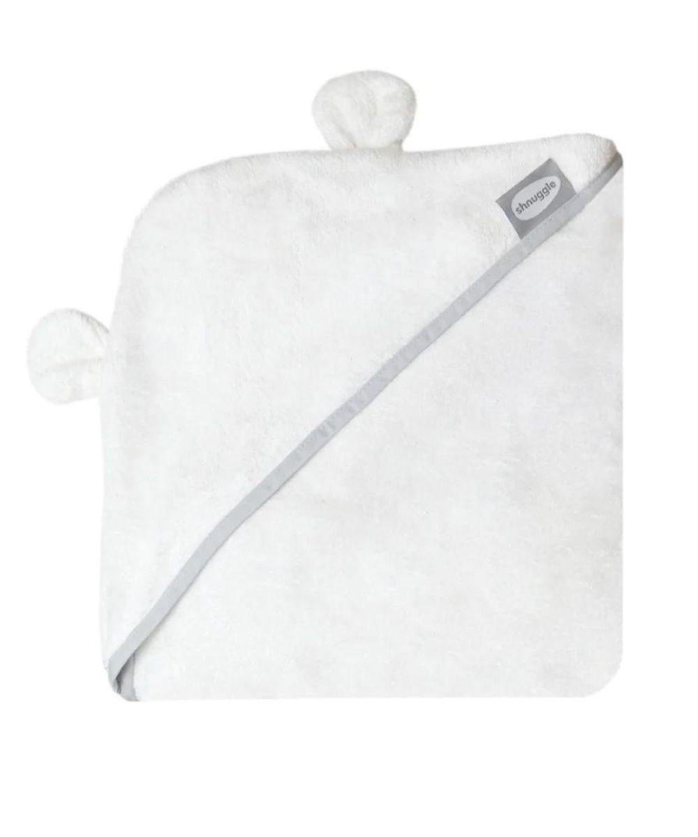 SHNUGGLE hooded towel, White, 85 x 85 cm