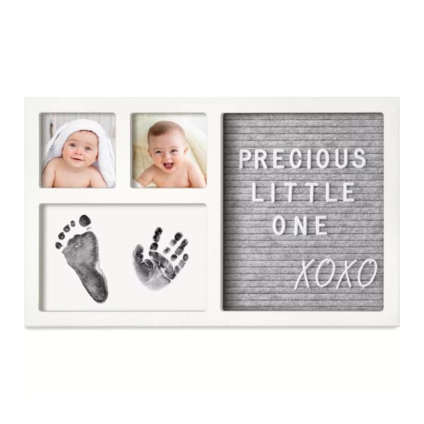 KEABABIES frame with baby stamps, Alpine White