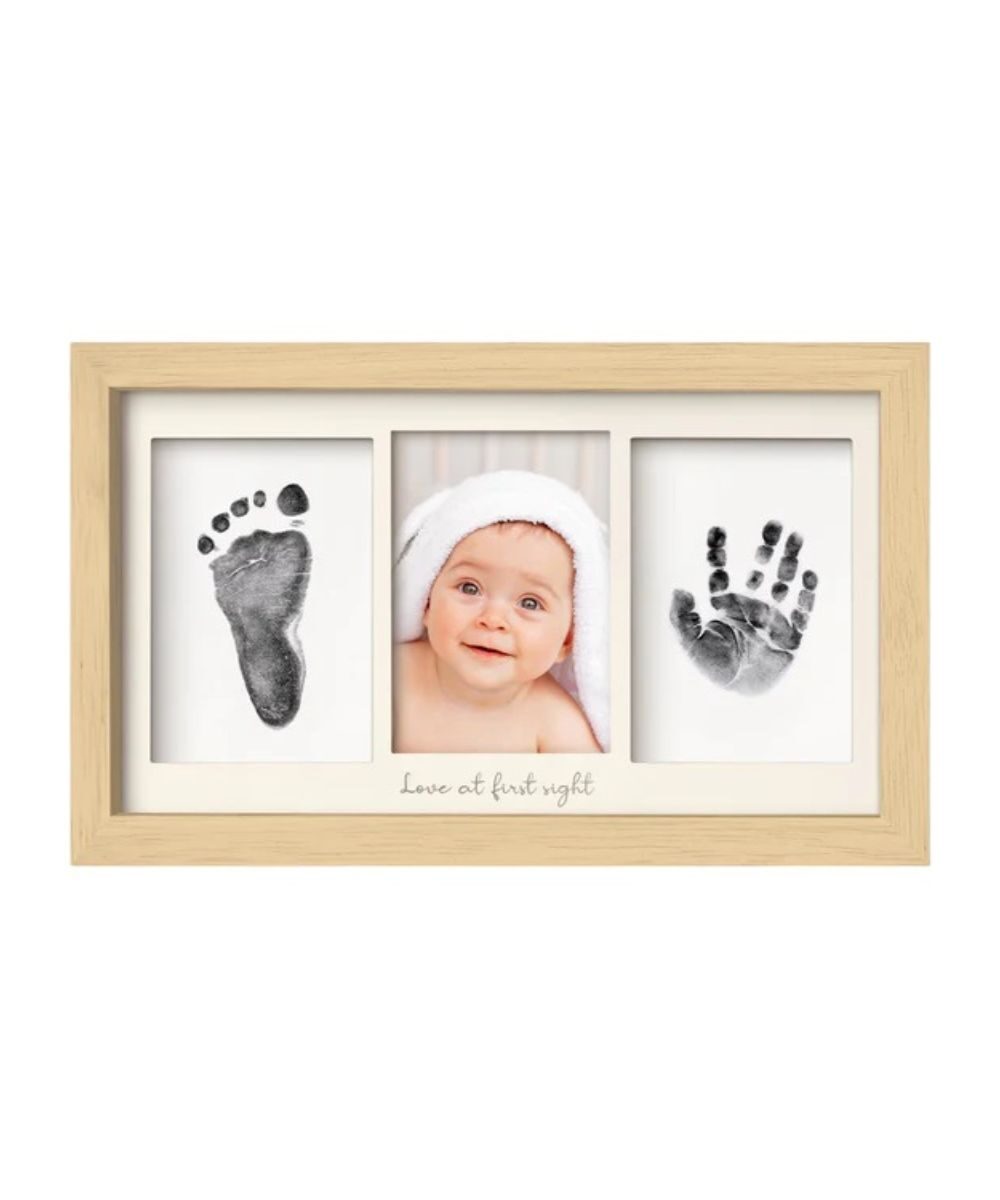 KEABABIES Duo frame with baby stamps, Ash Wood