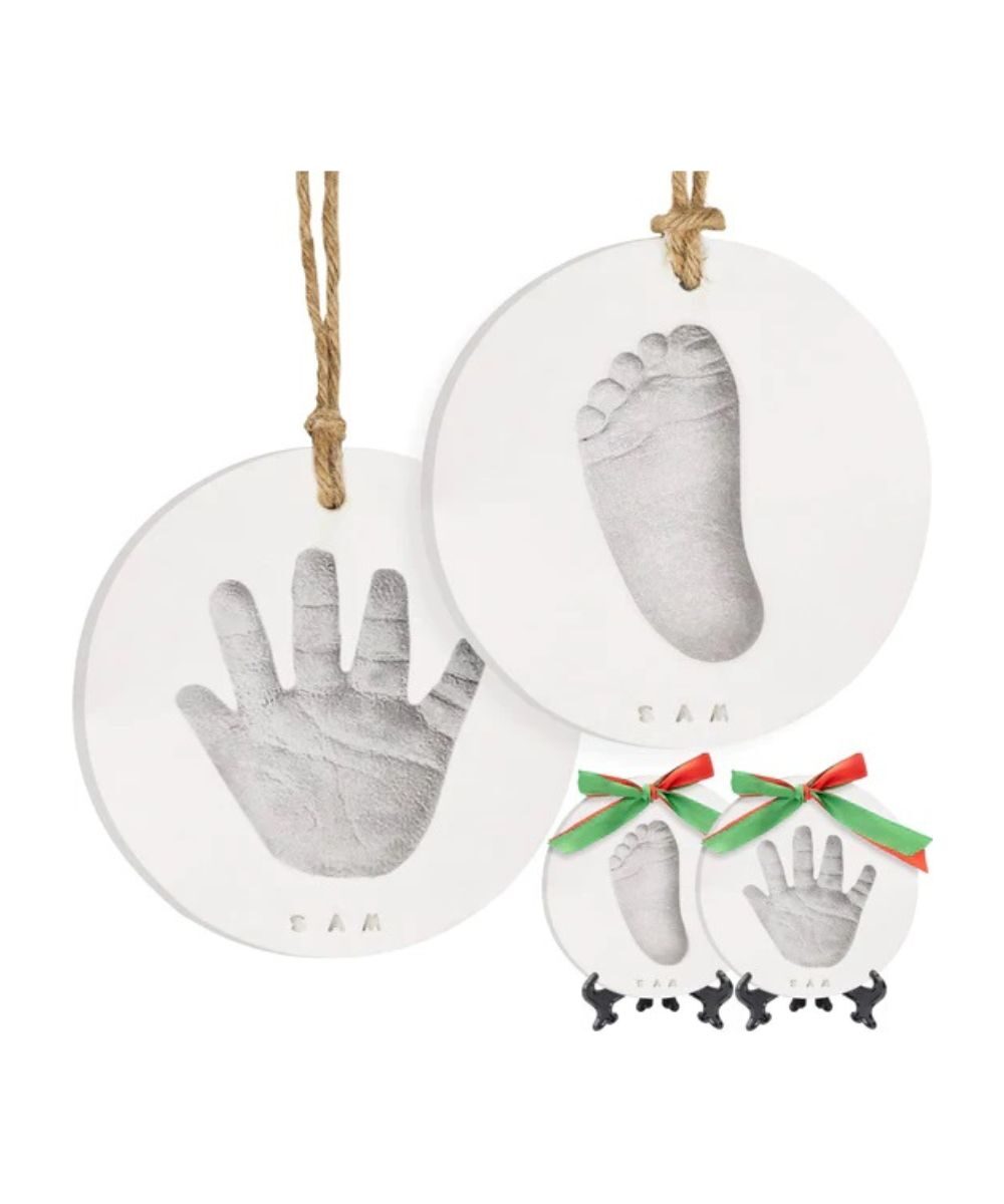 KEABABIES Baby Stamp Set, Silver Paint