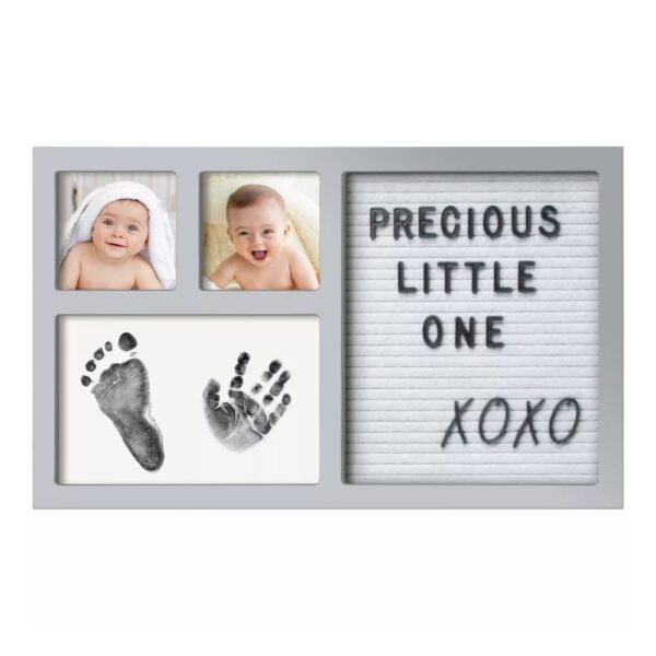 KEABABIES frame with baby stamps, Cloud Grey