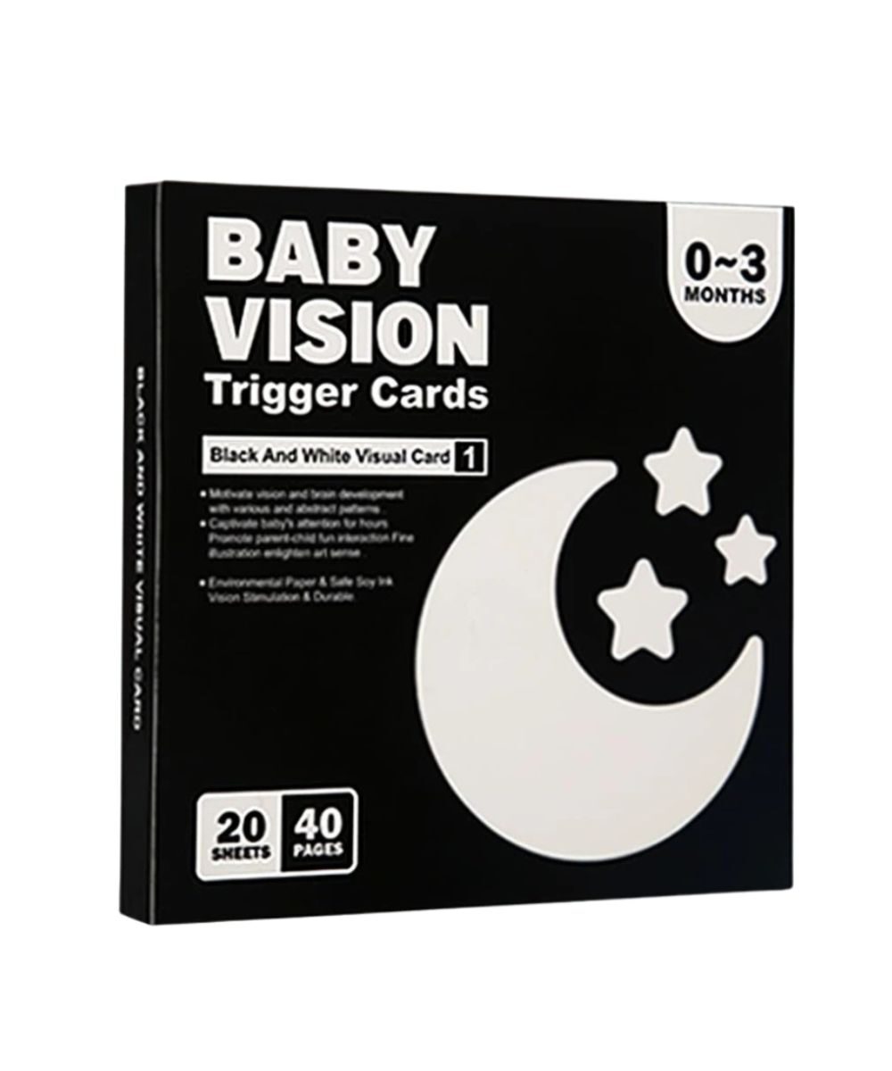 Baby activity cards, Black and White, 1 pc.