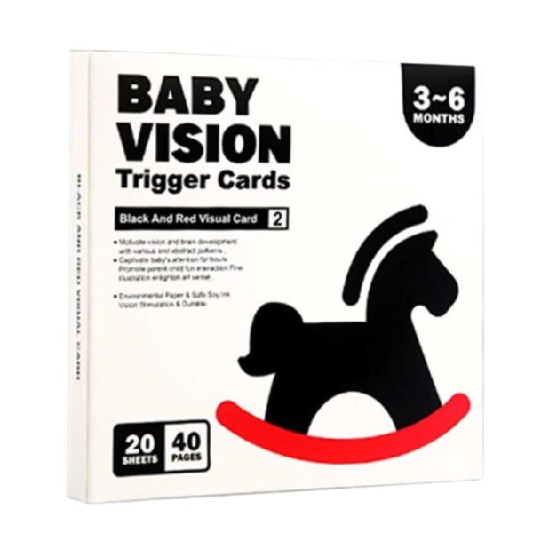 Baby activity cards, Black/White/Red, 1 pcs.