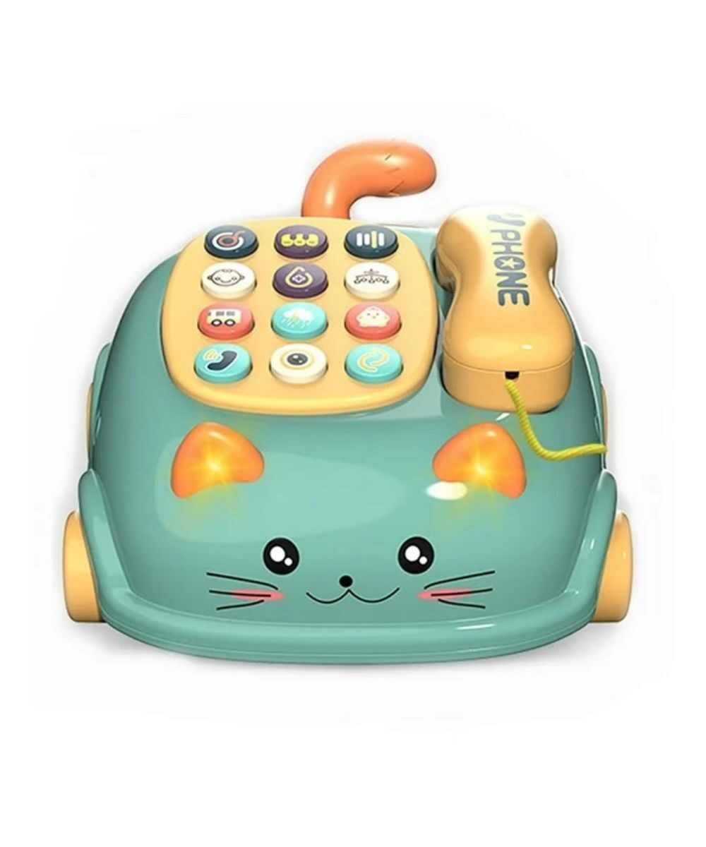 Toy phone, Green, 1 pc.