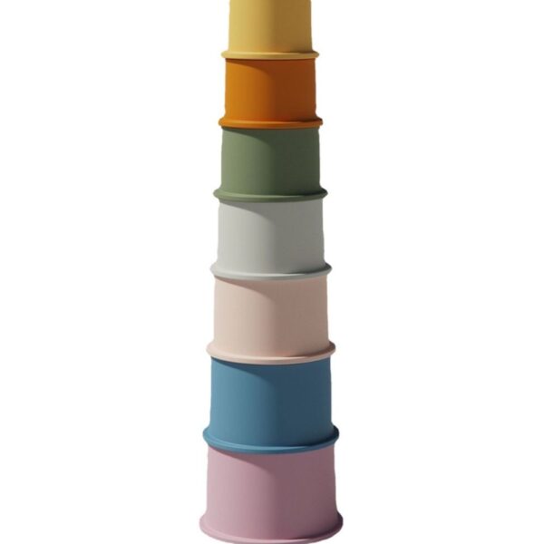 Silicone puzzle cups, Colorful, 1 pc