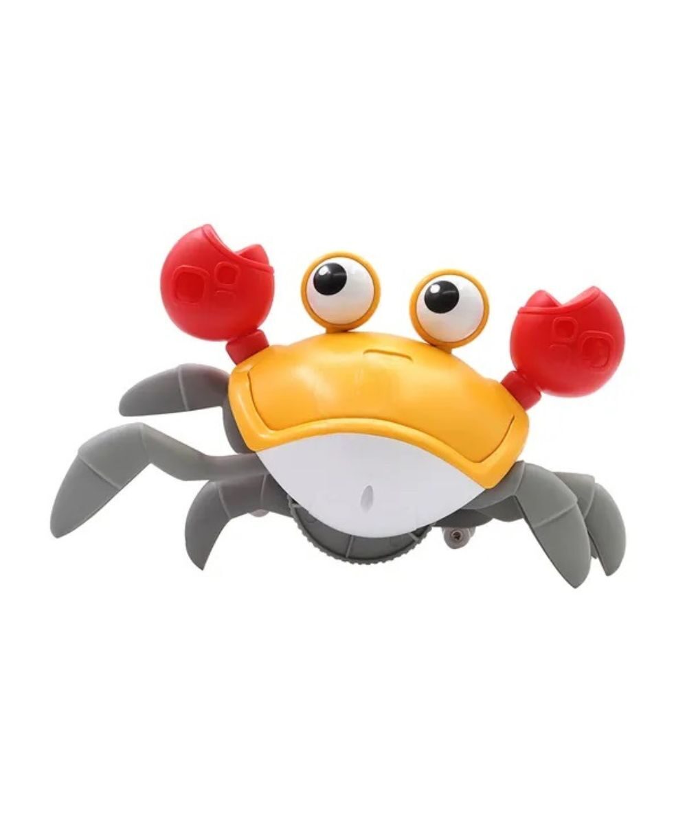Interactive Walking Crab with Sounds, Orange, 1 pc.
