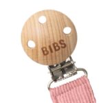 BIBS Soother Holder, Dusty Pink,
